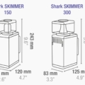 shark skimmer 150 dimensioni